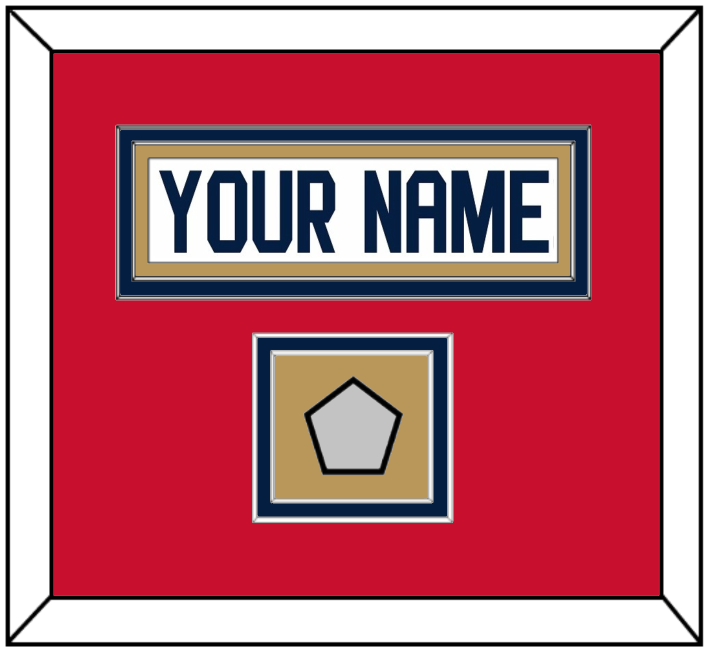 Florida Nameplate & Stanley Cup Finals Patch - Road White - Signature Tier 2