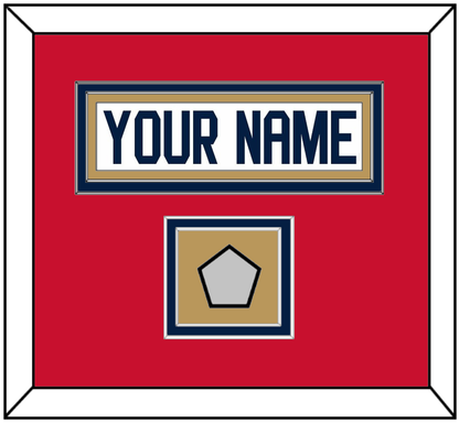 Florida Nameplate & Stanley Cup Finals Patch - Road White - Signature Tier 2