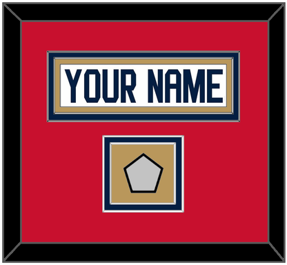 Florida Nameplate & Stanley Cup Finals Patch - Road White - Signature Tier 2
