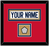 Florida Nameplate & Stanley Cup Champions Patch - Road White - Double Mat 2