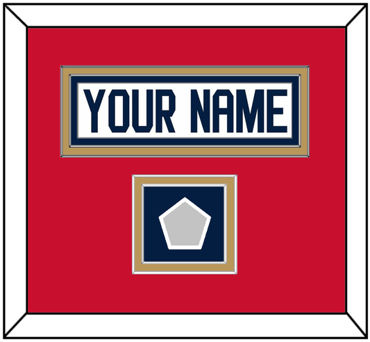 Florida Nameplate & Stanley Cup Champions Patch - Road White - Signature Tier 3