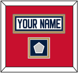 Florida Nameplate & Stanley Cup Champions Patch - Road White - Double Mat 3