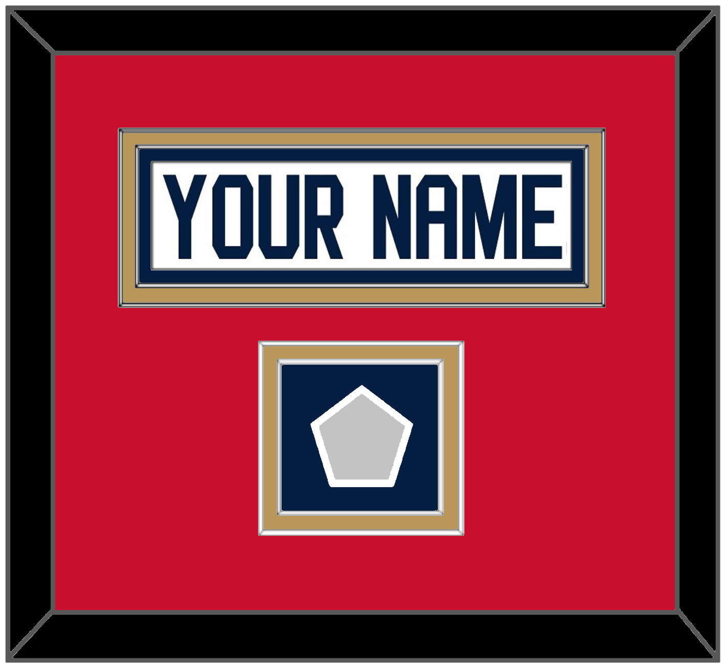 Florida Nameplate & Stanley Cup Champions Patch - Road White - Signature Tier 3