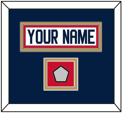 Florida Nameplate & Stanley Cup Finals Patch - Road White - Signature Tier 4
