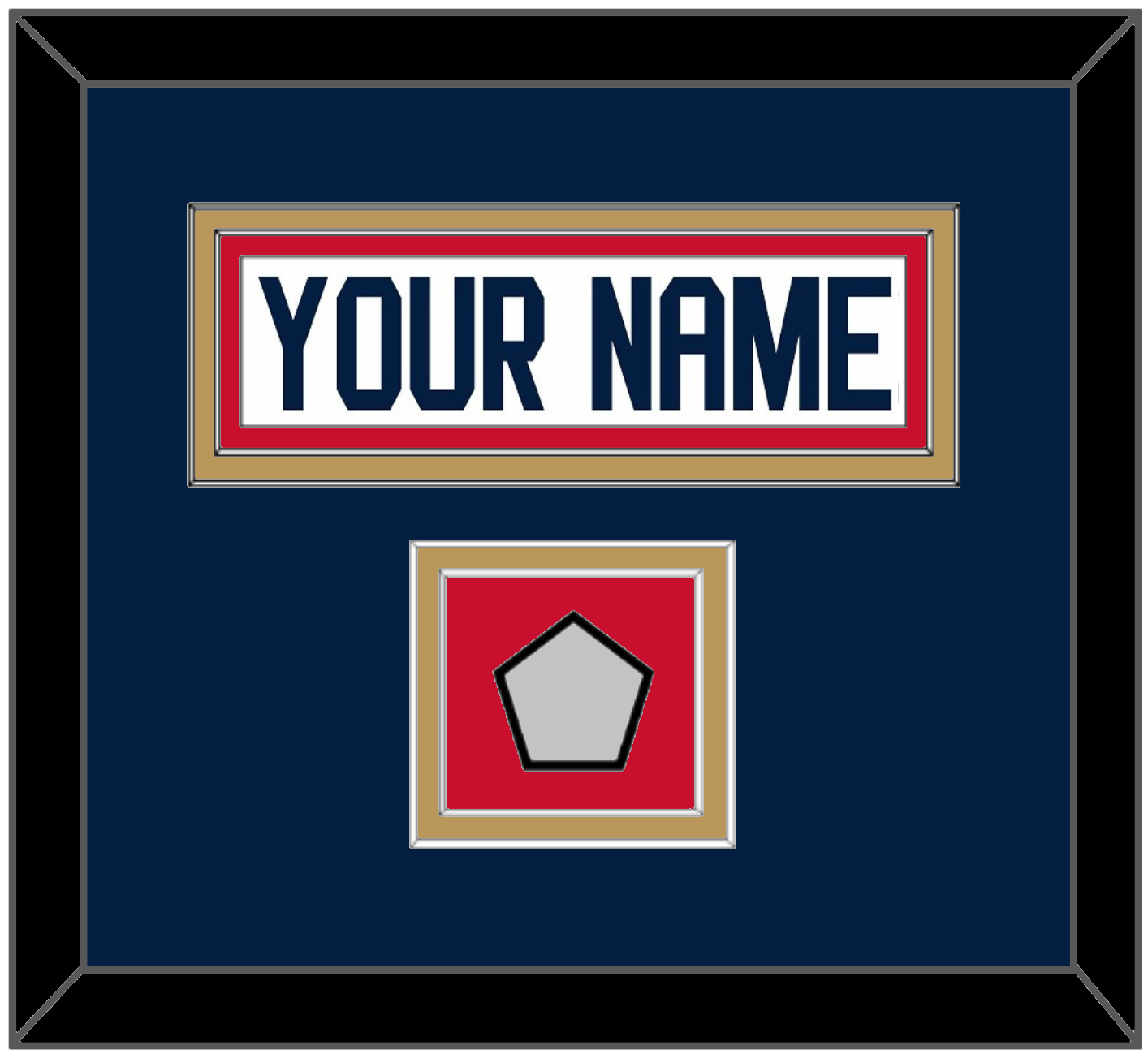 Florida Nameplate & Stanley Cup Finals Patch - Road White - Signature Tier 4