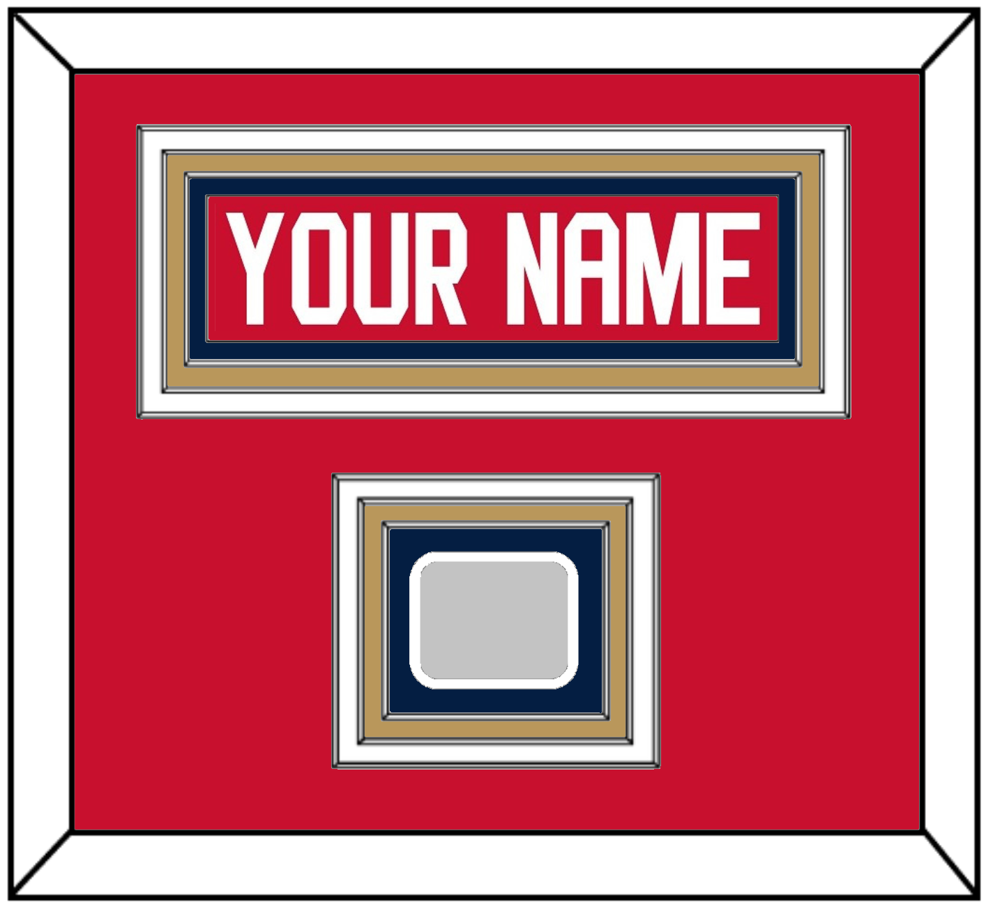 Florida Nameplate & Back To Back Stanley Cup Champions Patch - Home Red - Premier Tier 2