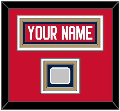 Florida Nameplate & Back To Back Stanley Cup Champions Patch - Home Red - Premier Tier 2
