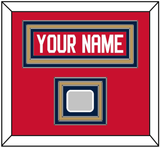 Florida Nameplate & Stanley Cup Finals Patch - Home Red - Triple Mat 3