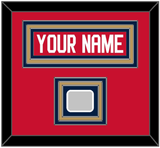 Florida Nameplate & Stanley Cup Finals Patch - Home Red - Triple Mat 3