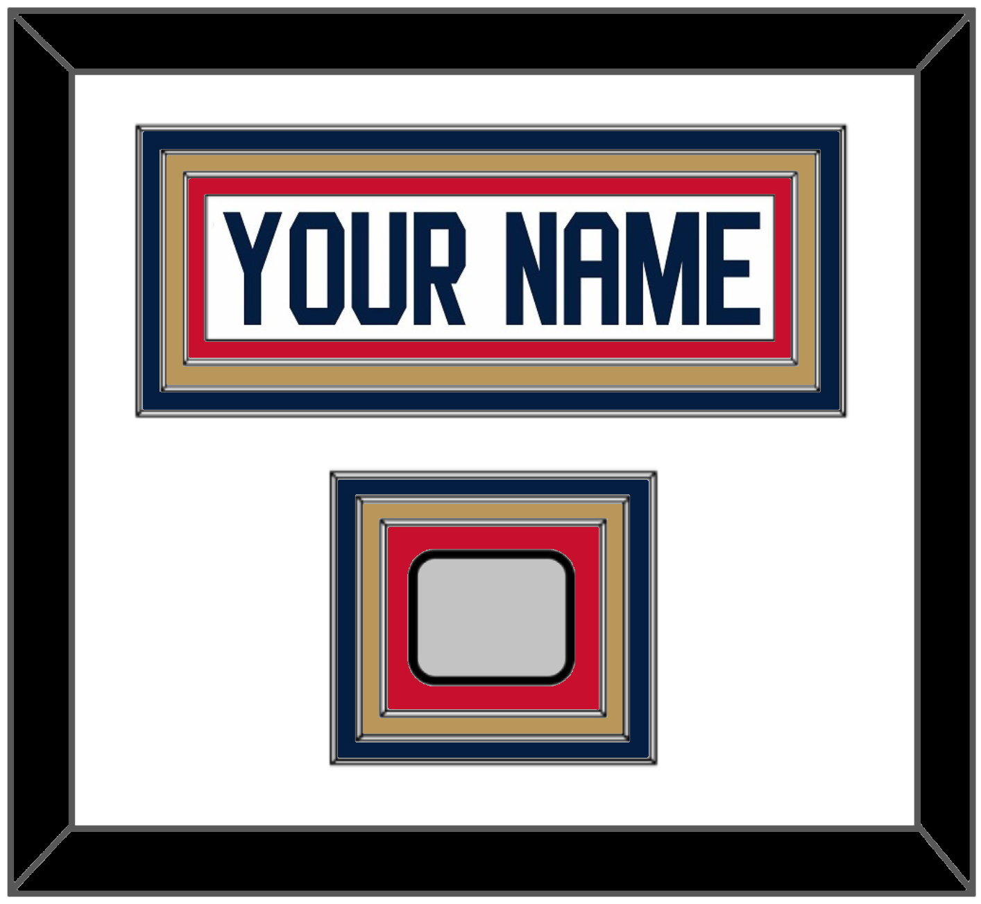 Florida Nameplate & Stanley Cup Champions Patch - Road White - Premier Tier 1