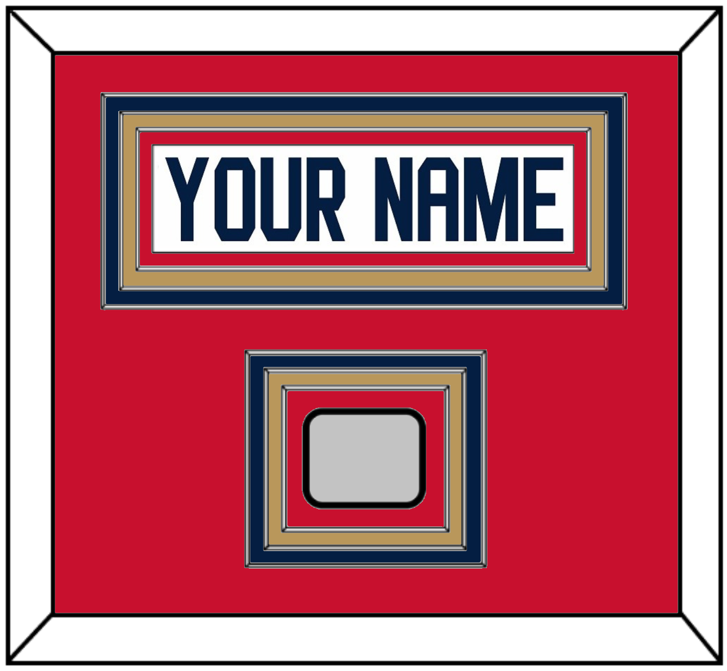 Florida Nameplate & Stanley Cup Finals Patch - Road White - Premier Tier 2