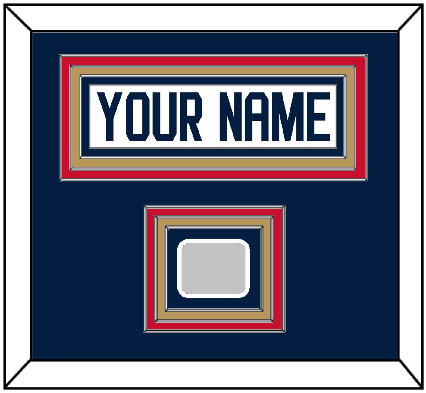 Florida Nameplate & Stanley Cup Champions Patch - Road White - Premier Tier 3