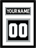 Los Angeles Nameplate & Number (Back) - Home Black (2017-2024) - Double Mat 1