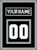 Los Angeles Nameplate & Number (Back) - Home Black (2011-2017) - Double Mat 2