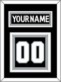 Los Angeles Nameplate & Number (Back) - Home Black (2011-2017) - Triple Mat 2