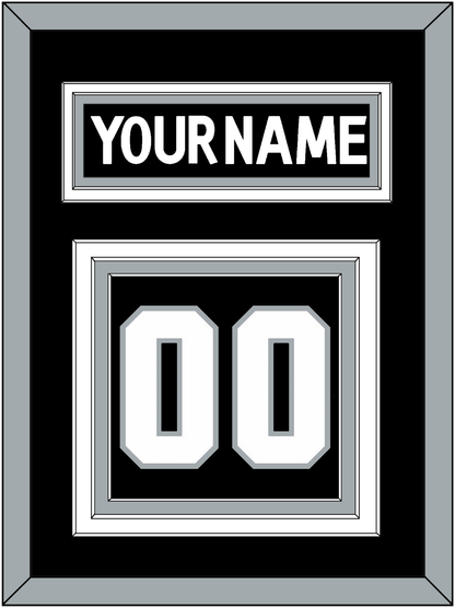 Los Angeles Nameplate & Number (Back) - Home Black (2011-2017) - Premier Tier 2