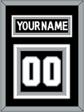 Los Angeles Nameplate & Number (Back) - Home Black (2011-2017) - Triple Mat 2