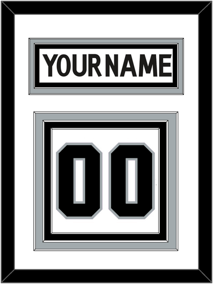 Los Angeles Nameplate & Number (Back) - Road White (2011-2017) - Premier Tier 2