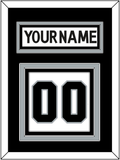 Los Angeles Nameplate & Number (Back) - Road White (2011-2017) - Triple Mat 3
