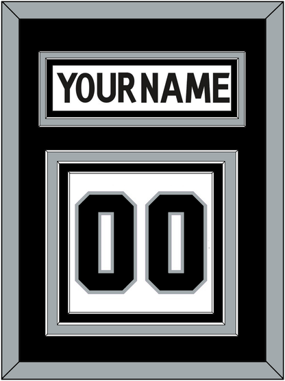 Los Angeles Nameplate & Number (Back) - Road White (2011-2017) - Premier Tier 3