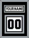 Los Angeles Nameplate & Number (Back) - Road White (2011-2017) - Triple Mat 3