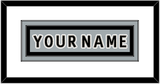 Los Angeles Nameplate - Alternate Gray (2018-2021) - Double Mat 1