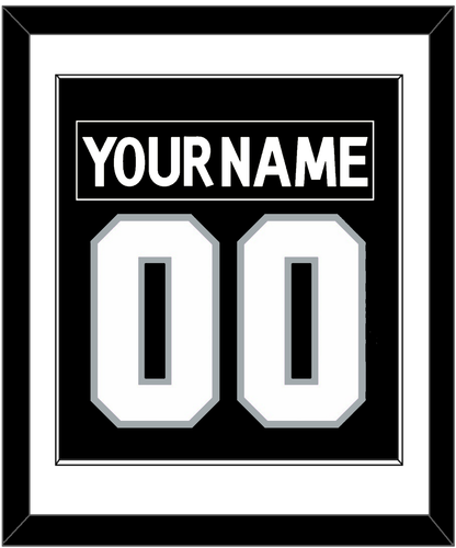 Los Angeles Nameplate & Number (Back) Combined - Home Black (2011-2017) - Essential Tier 1