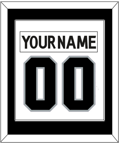 Los Angeles Nameplate & Number (Back) Combined - Road White (2011-2017) - Essential Tier 1
