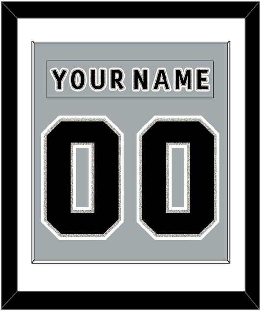 Los Angeles Nameplate & Number (Back) Combined - Alternate Gray (2018-2021) - Essential Tier 1