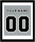 Los Angeles Nameplate & Number (Back) Combined - Alternate Gray (2018-2021) - Single Mat 1