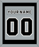 Los Angeles Nameplate & Number (Back) Combined - Alternate Gray (2018-2021) - Single Mat 2