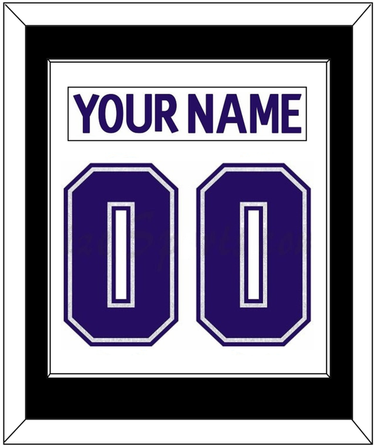 Los Angeles Nameplate & Number (Back) Combined - Home White (1998-2002) - Essential Tier 2