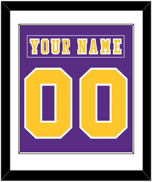 Los Angeles Nameplate & Number (Back) Combined - Road Purple (1977-1980) - Essential Tier 1