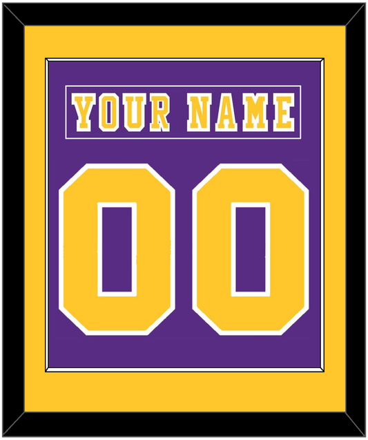 Los Angeles Nameplate & Number (Back) Combined - Road Purple (1977-1980) - Essential Tier 2