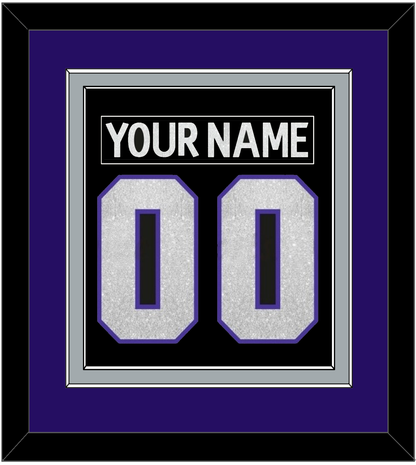 Los Angeles Nameplate & Number (Back) Combined - Home Black (2007-2011) - Signature Tier 3