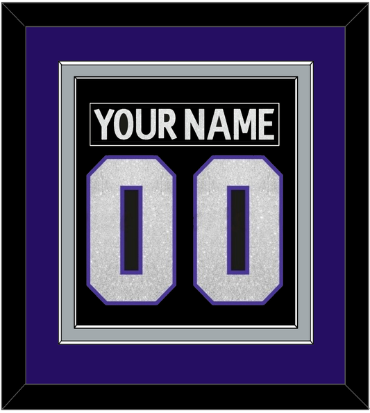 Los Angeles Nameplate & Number (Back) Combined - Home Black (2007-2011) - Signature Tier 3
