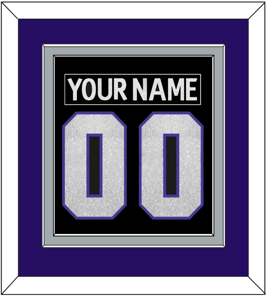 Los Angeles Nameplate & Number (Back) Combined - Home Black (2007-2011) - Signature Tier 3