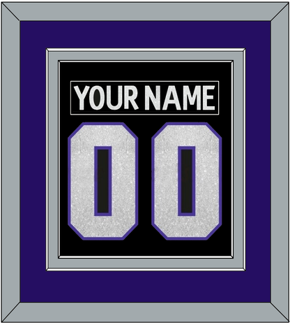 Los Angeles Nameplate & Number (Back) Combined - Home Black (2007-2011) - Signature Tier 3