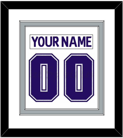 Los Angeles Nameplate & Number (Back) Combined - Home White (1998-2002) - Signature Tier 1