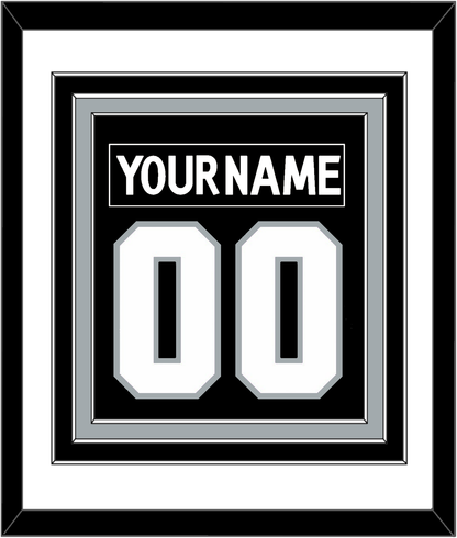 Los Angeles Nameplate & Number (Back) Combined - Home Black (2011-2017) - Premier Tier 1
