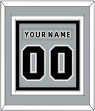 Los Angeles Nameplate & Number (Back) Combined - Alternate Gray (2018-2021) - Triple Mat 3