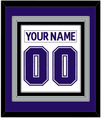 Los Angeles Nameplate & Number (Back) Combined - Home White (1998-2002) - Premier Tier 3