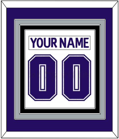 Los Angeles Nameplate & Number (Back) Combined - Home White (1998-2002) - Premier Tier 3