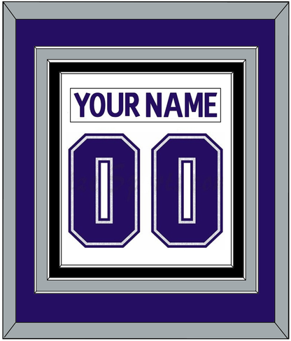 Los Angeles Nameplate & Number (Back) Combined - Home White (1998-2002) - Premier Tier 3