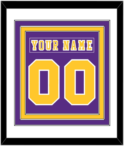 Los Angeles Nameplate & Number (Back) Combined - Road Purple (1977-1980) - Premier Tier 1