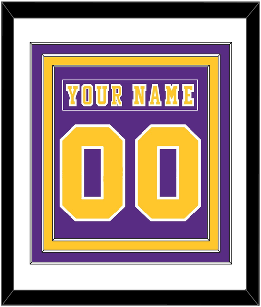 Los Angeles Nameplate & Number (Back) Combined - Road Purple (1977-1980) - Premier Tier 1