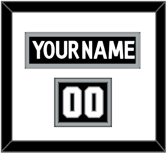 Los Angeles Nameplate & Number (Shoulder) - Home Black (2017-2024) - Signature Tier 1