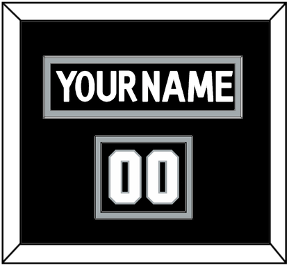 Los Angeles Nameplate & Number (Shoulder) - Home Black (2017-2024) - Signature Tier 2