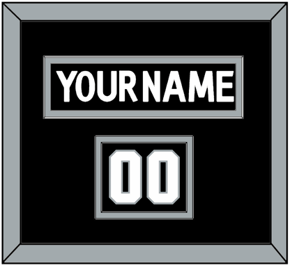 Los Angeles Nameplate & Number (Shoulder) - Home Black (2017-2024) - Signature Tier 2