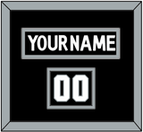 Los Angeles Nameplate & Number (Shoulder) - Home Black - Double Mat 2